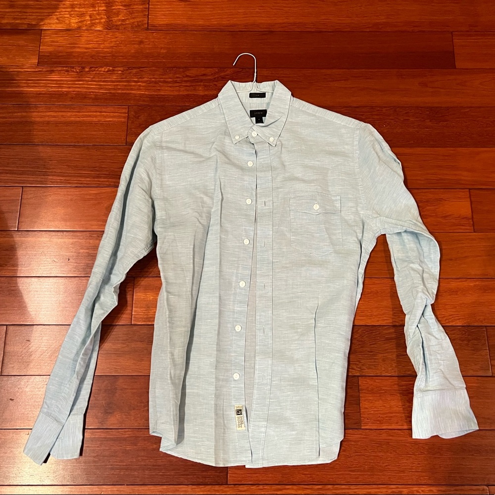 J Crew Button Shirt - Slim - Linen - Medium